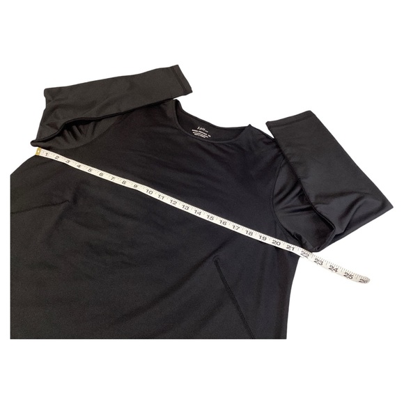 J. Jill Fit Women’s Rhodes Crew-Neck Tee Long Sleeves Stretch Black Shirt Sz XL - Picture 5 of 14
